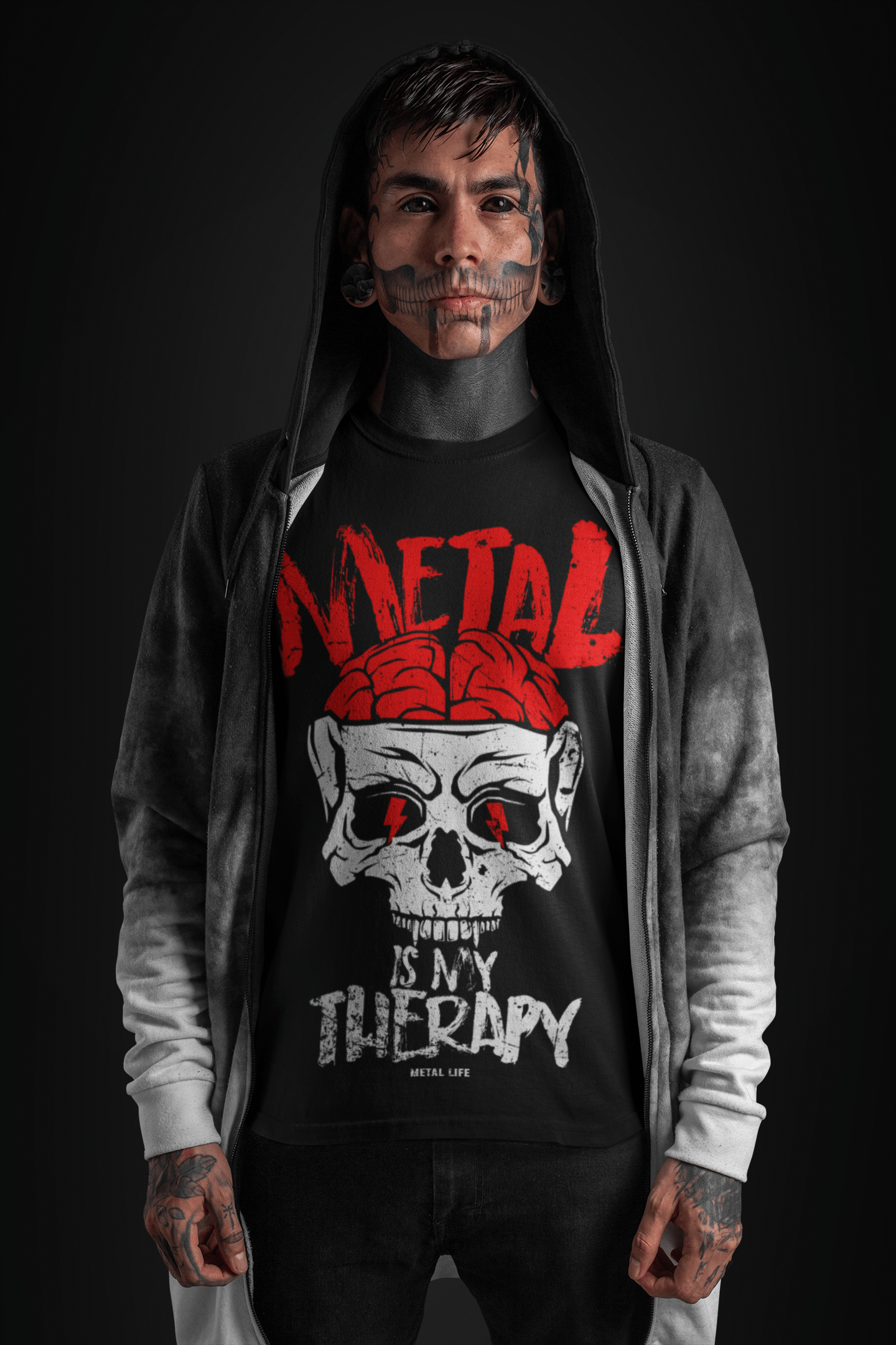 Camiseta Metal is my therapy Roja