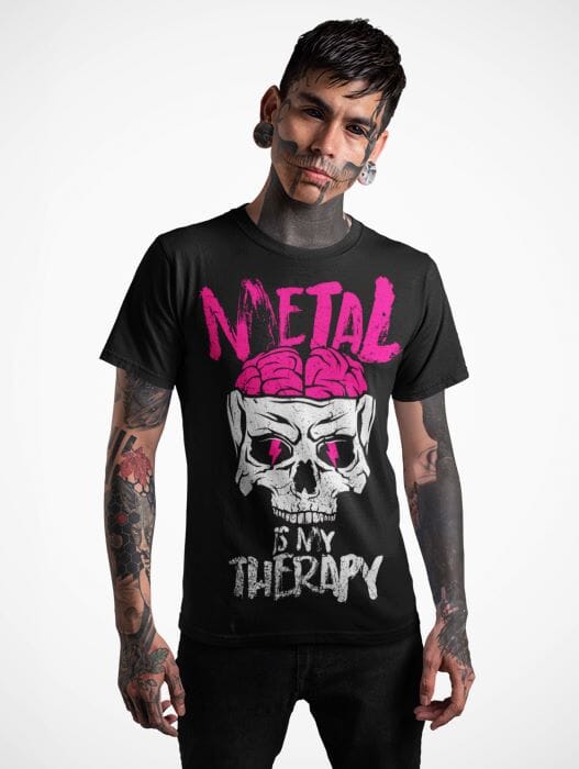 Camiseta Metal is my therapy - Metal Life