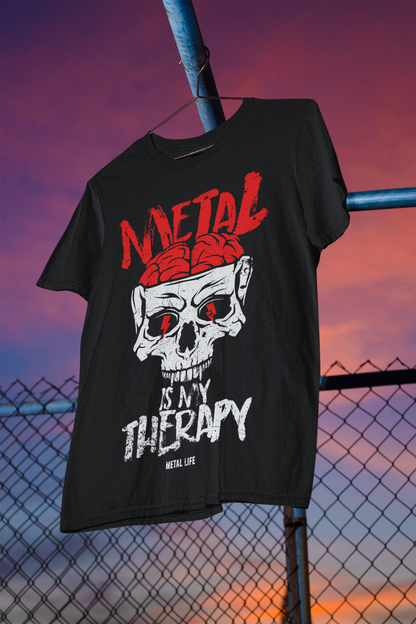 Camiseta Metal is my therapy Roja
